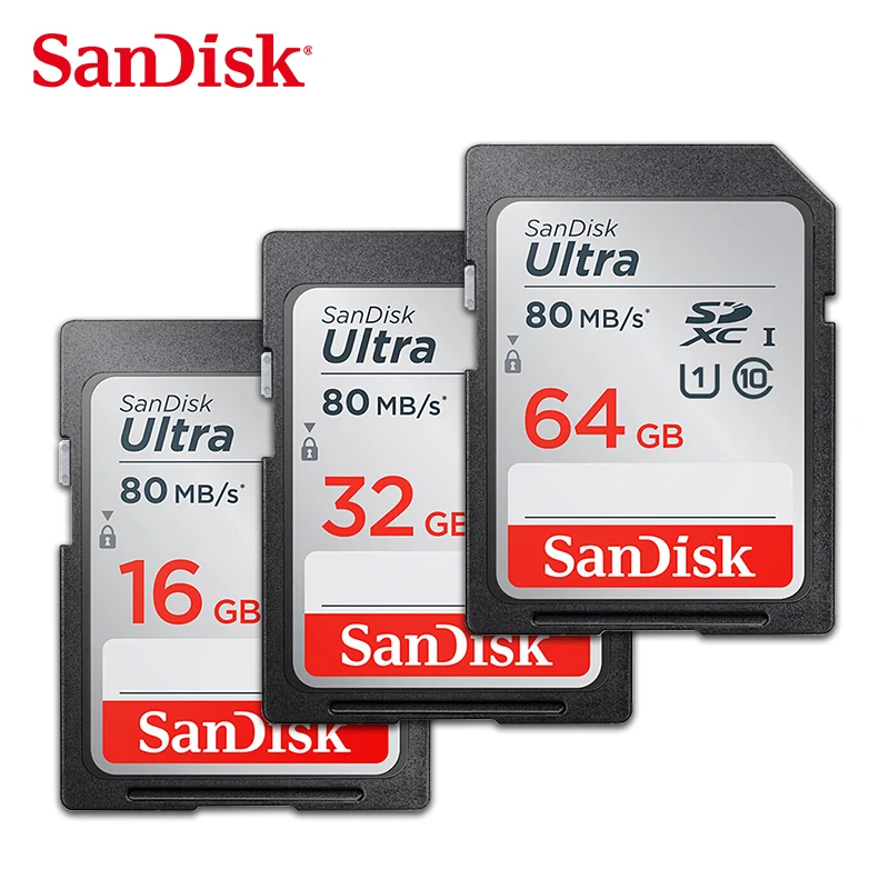 SanDisk SD карта 128 Гб 64 32 16 microSDHC SDXC UHS I памяти micro TF 80 МБ/с./с класс 10 U3 для камеры|Карты