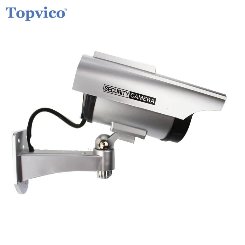 Dummy Camera Solar Battery Powered Flicker Blink LED Fake Indoor Outdoor Surveillance Security Bullet CCTV | Безопасность и защита