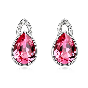 Винтажная Женская Серьги пусеты со стразами высокое качество 4 цвета 2017|crystal stud