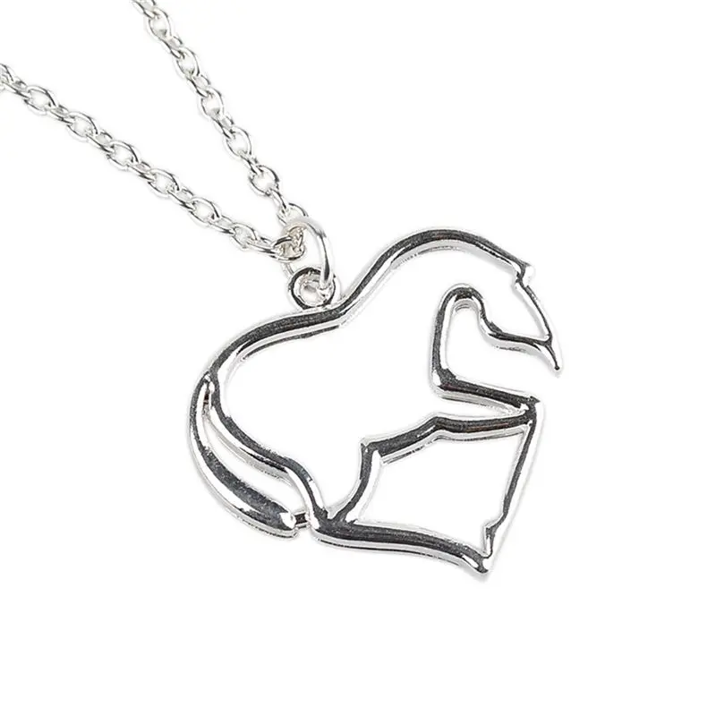 Бижутерия подвеска в виде лошади ожерелье новая мода подвески для женщин Collier Femme