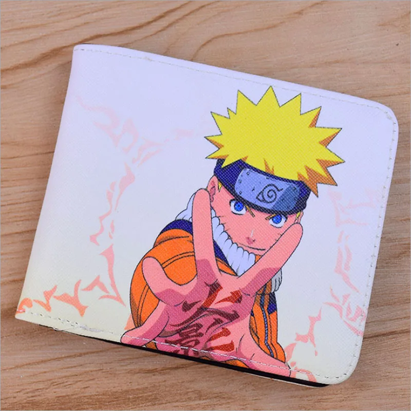 NARUTO Черный Дворецкий аниме короткий кошелек Себастиан микаелис и Ciel Phantomhive двойные зажим для денег - Цвет: NARUTO