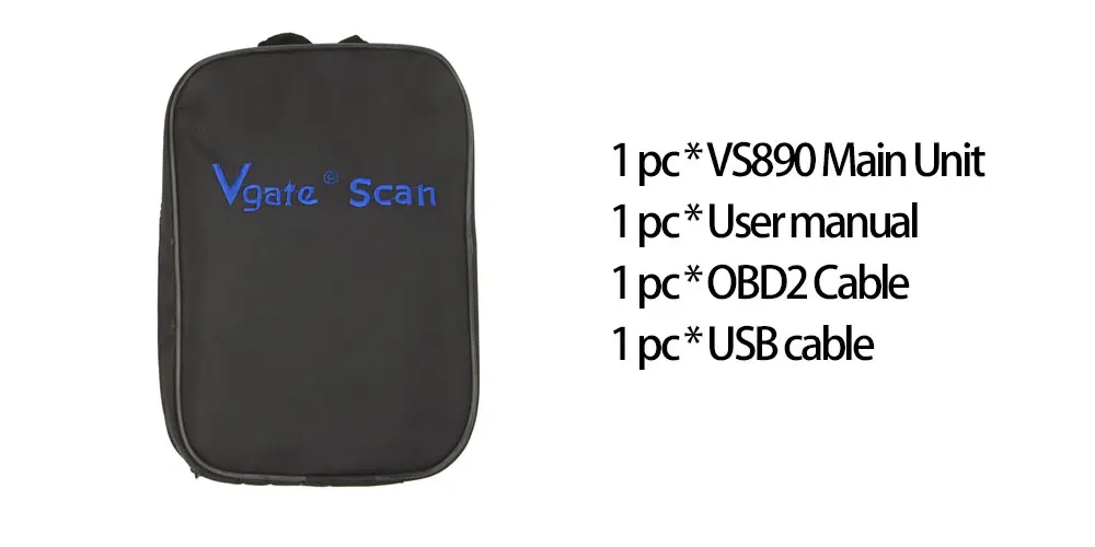 Vgate VS890 сканер Maxiscan диагностический инструмент obd2 сканер автомобильный диагностический код считыватель совместимый с SAE j1989 лучше ELM327 V1.5