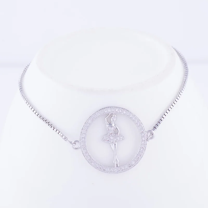 Подарок на Новый год микро проложить Циркон балетные танцы Девушка Круглый