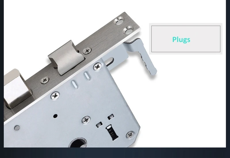 Металлический нержавеющий стальной электронный замок с отпечатком пальца 240X24 мм квадратный болт и цилиндрический болт