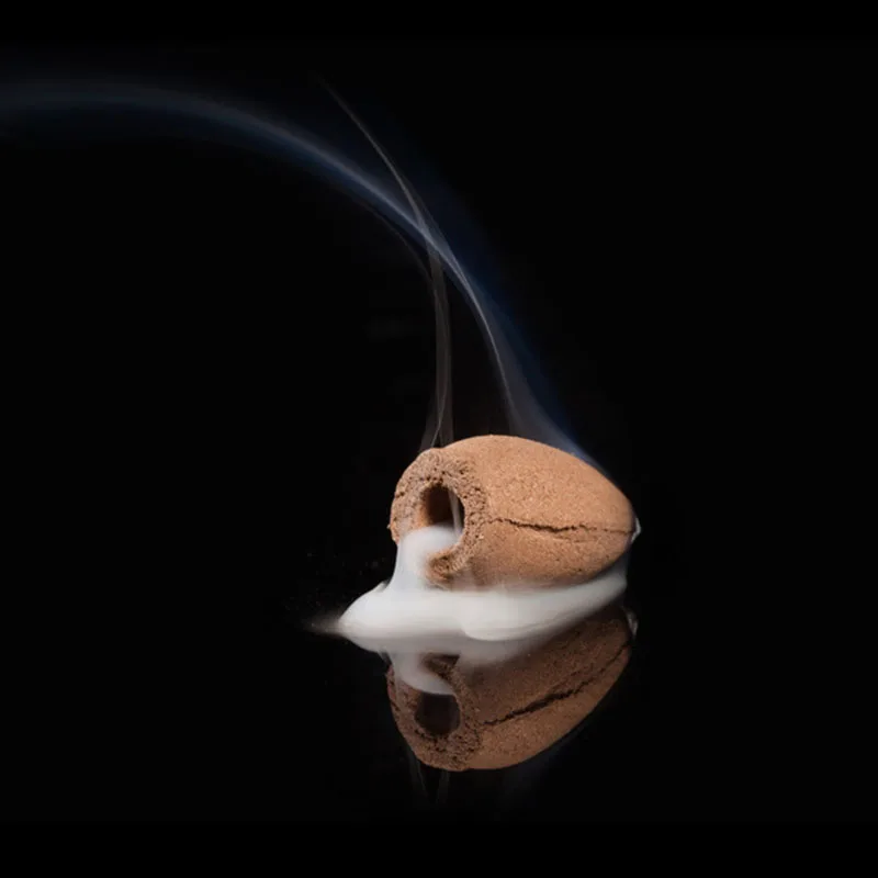 40 шт. натуральная курильница с держателем сандаловое дерево конусы благовония |