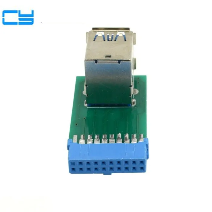 Вертикальный двойной USB 3.0 A Тип мама для материнской платы 20-контактный разъем |