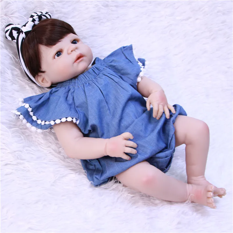 NPK 55 см силиконовые куклы для новорожденных девочек подарок bebes Reborn menina bonecas|Куклы|