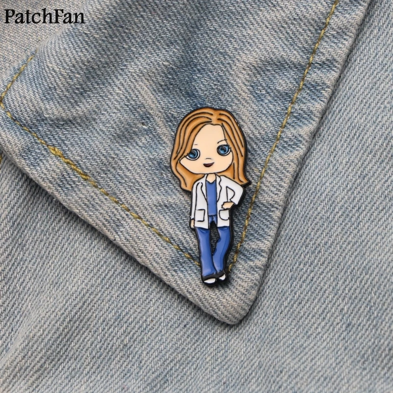 Patchfan Анатомия страсти цинка со смешными героями из мультфильмов шпильки рюкзак
