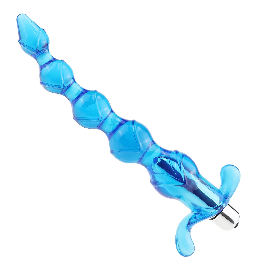 Анальная пробка с 5 бусинами для мужчин вибратор мягким массажем простаты