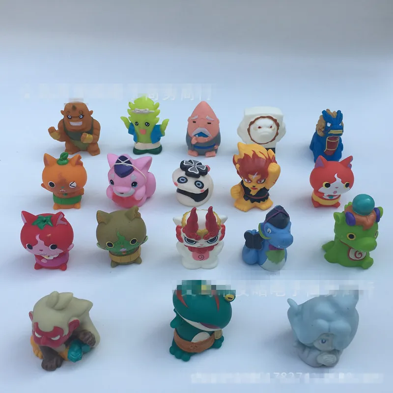 Горячая 50 шт./лот 4.5 СМ Youkai Часы Японии Аниме Yokai Мини Фигурку. фигурки Лучший