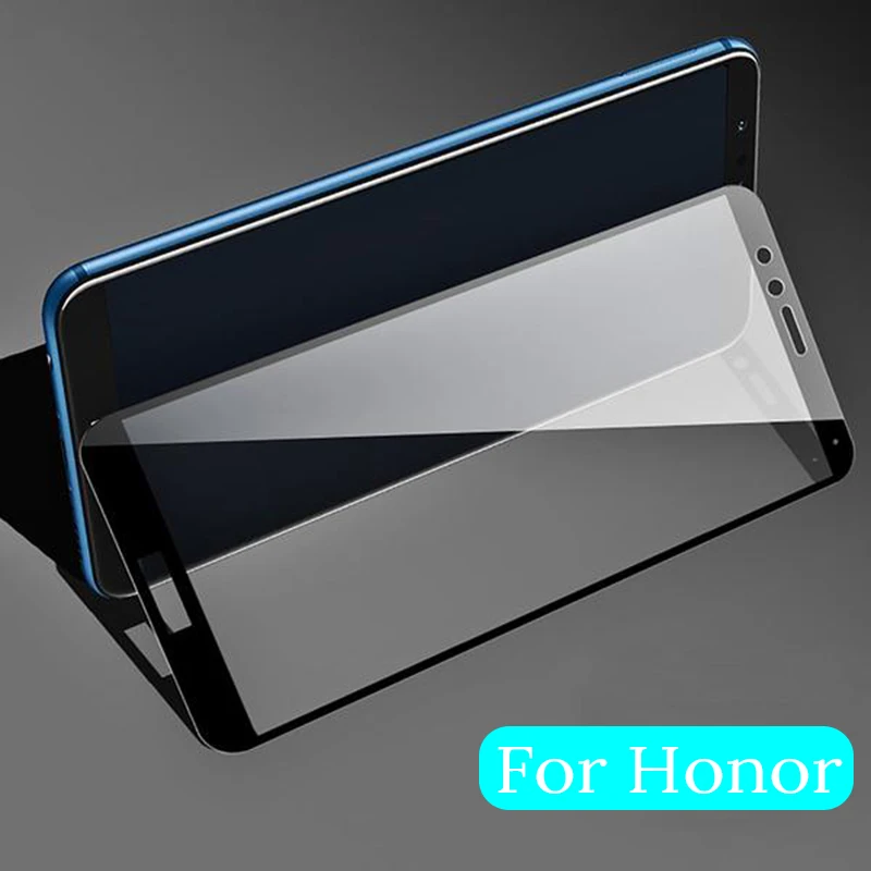 Защитное стекло на Honor 9 Lite 10 светильник защитное закаленное стекло для huawei Honer 8 9 Lite Honor9 9lite синяя защита экрана