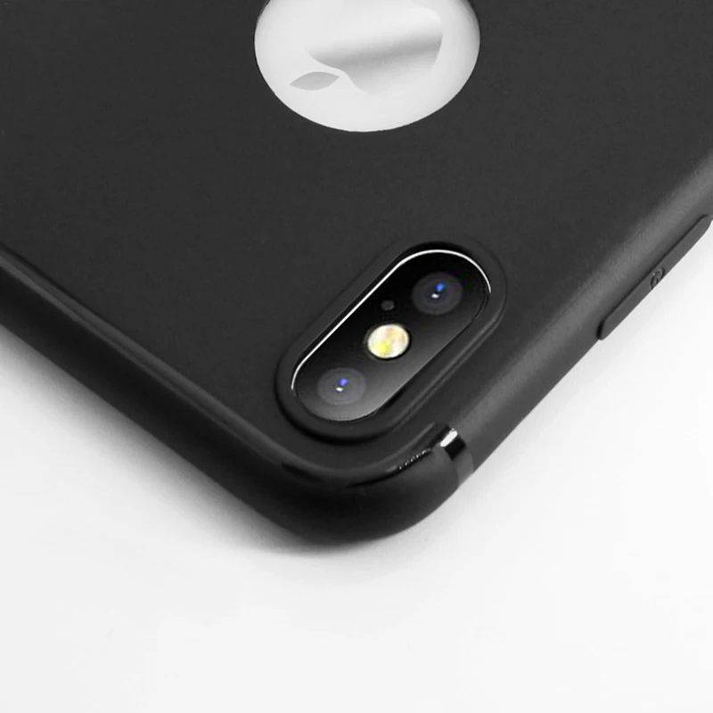 Тонкий чехол для iphone X XS MAX прозрачный черный из ТПУ с логотипом силиконовый 6 6s 8 7