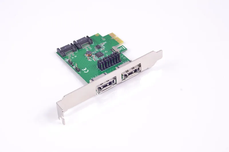 Бесплатная Доставка PCI-Express до 2 Порт Внутренний SATA3.0 Карты Расширения с Внешний