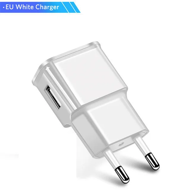 Only White Charger 5V 2A штепсельная Вилка USB Зарядное устройство адаптер и синхро-адаптер длиной 1 м/2 м/3 м Micro USB кабель для передачи данных для samsung Galaxy S4 S7 A6 A10 A2 Core J4 J7 Android телефон - Цвет: Only White Charger