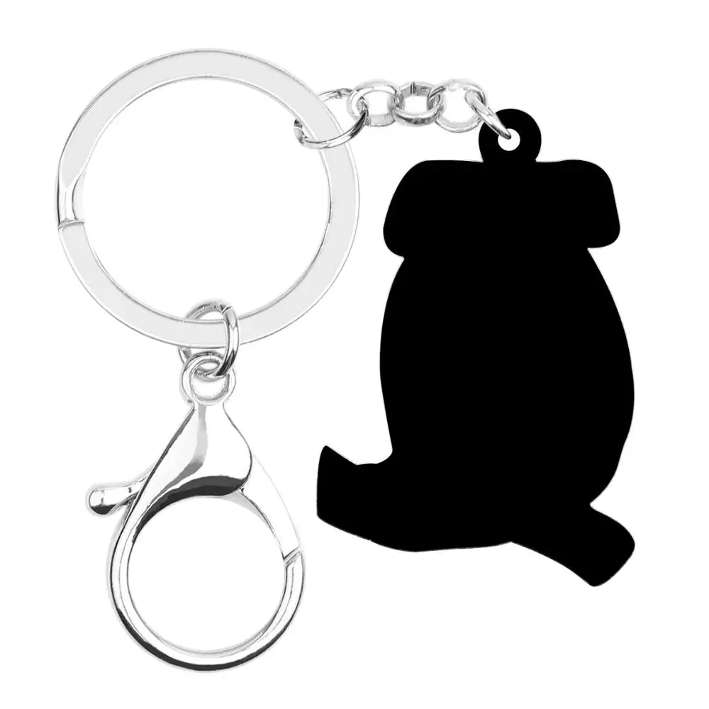 Bonsny акриловый Австралийский милый брелок для ключей Koala кольца с забавными