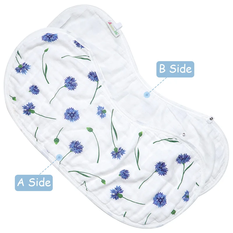 Muslinlife унисекс детская отрыжка нагрудник для кормления экологичный из контурной