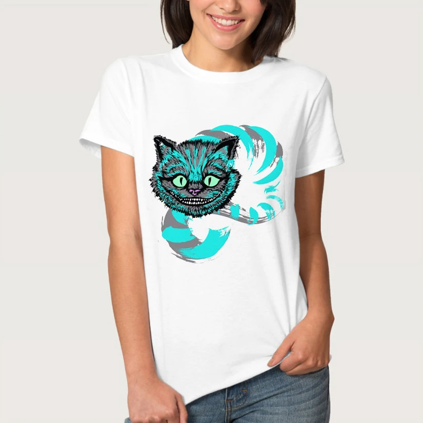 

YENUSEED Women Girl T-shirt Cartoon Print Tops Short Sleeve Tee Funny Top S M L XL FFV09