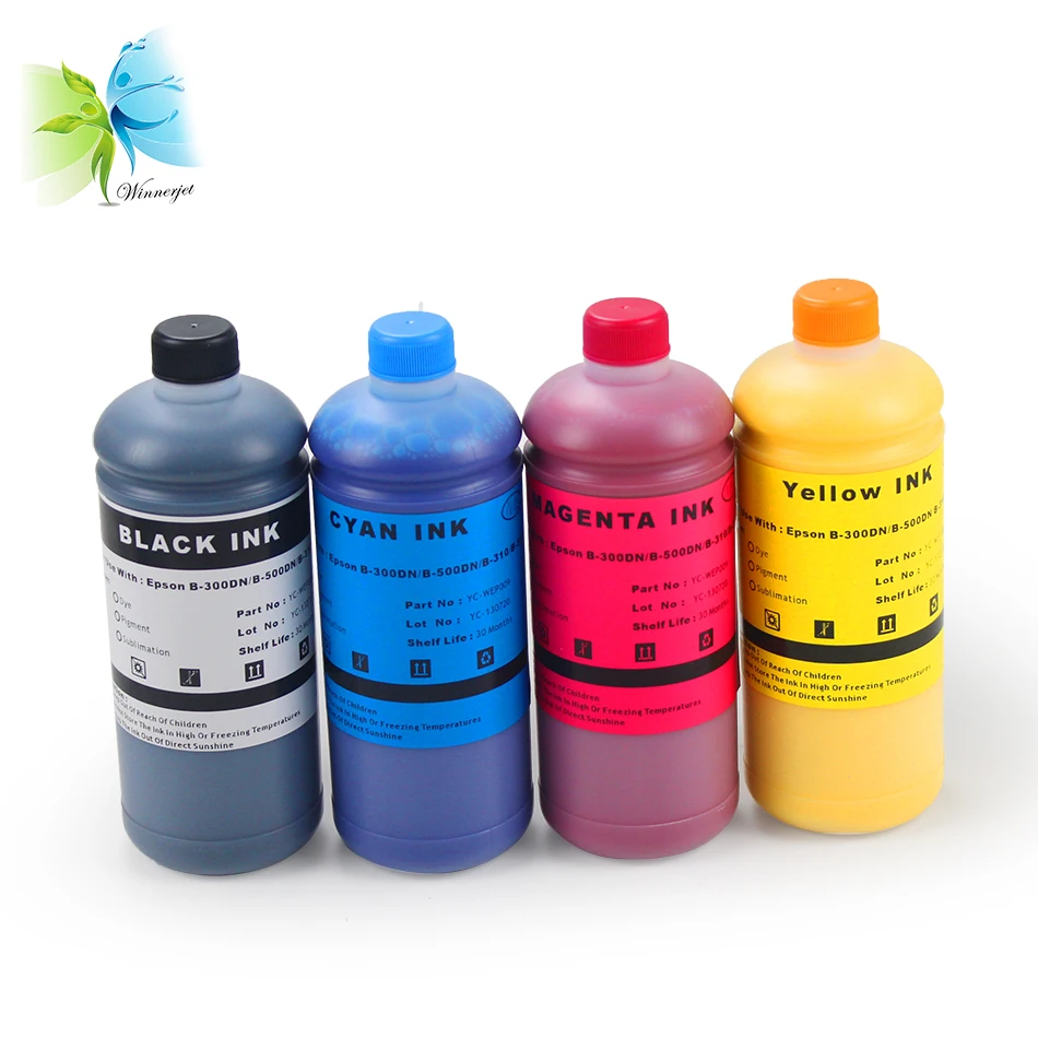 

Winnerjet 4 Color x 1000ml/bottle Pigment ink for Epson stylus pro B-300dn B-500dn B-310dn B-510dn printer