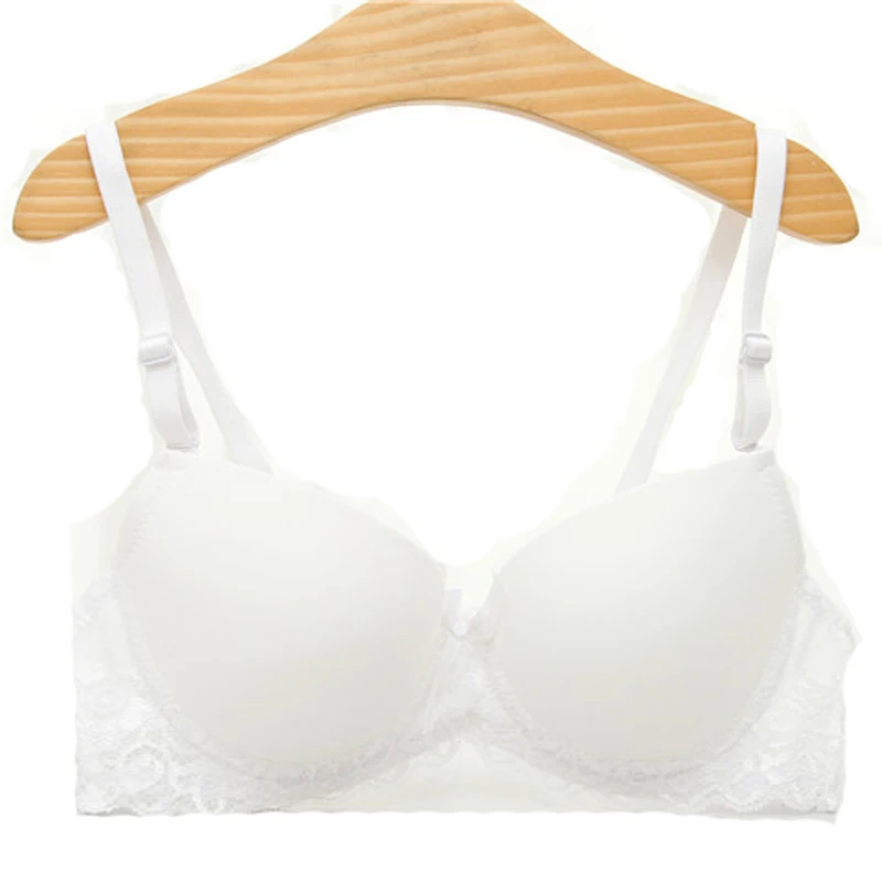 Привлекательный кружевной бюстгальтер пуш ап черного цвета для девушек