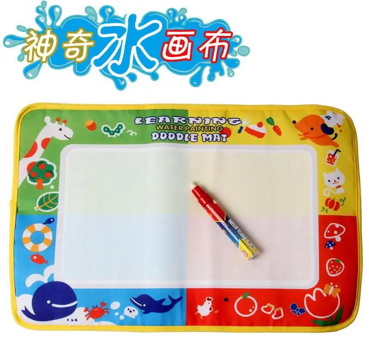 46x30cm 4 color Water Drawing Toys Mat Aquadoodle Mat&amp1 Magic Pen/Water board/baby play mat | Игрушки и хобби
