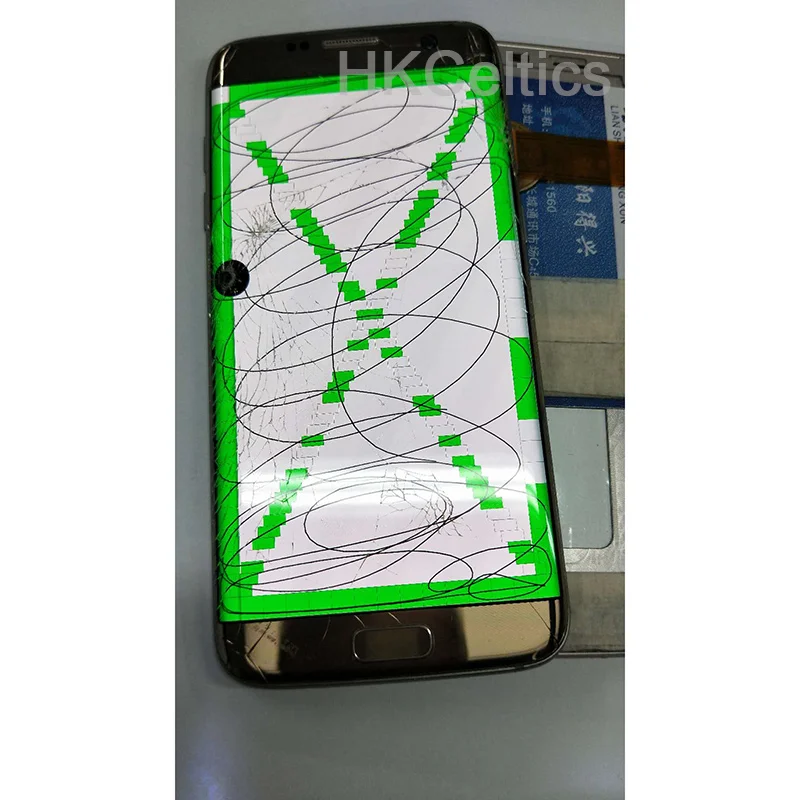 Сломанный ЖК-дисплей для samsung S7edge/s8+ plus/S9, бесполезный ЖК-дисплей с рамкой