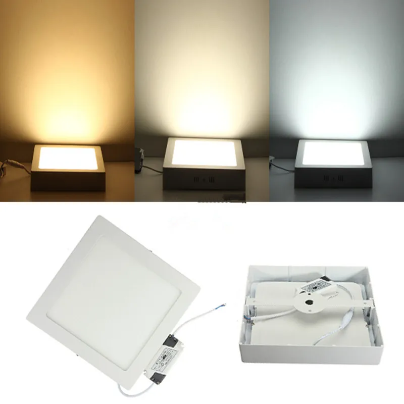 

1PCS LED indoor light 9W 15W 25W Surface mounted Led Panel Light AC85-265V led panel lighting ceiling light surface square Lamp