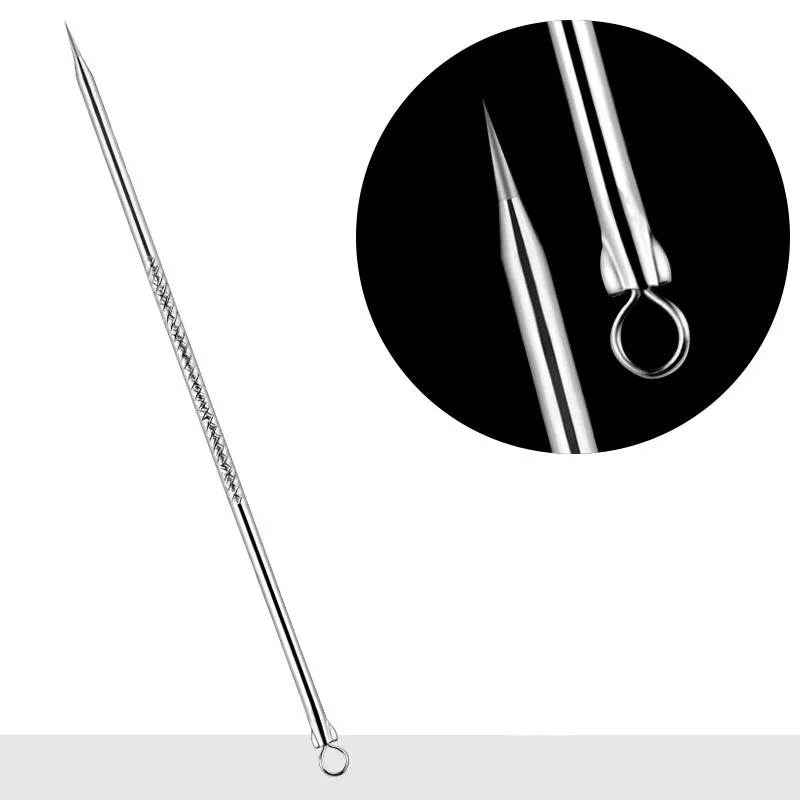 1 шт. нержавеющая черная головка прыщи игла для прыщей инструмент ухода за кожей