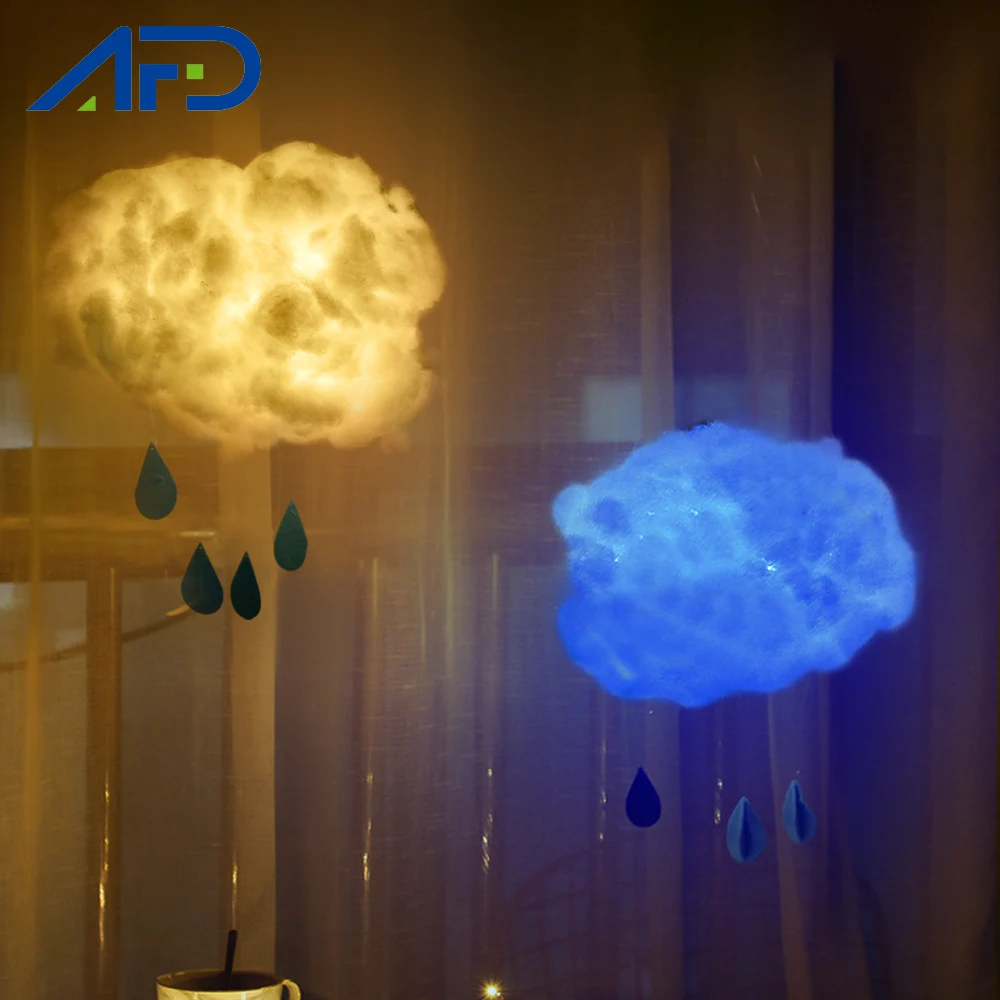 Креативная самодельная Подвесная лампа в виде облака новинка ночные светильники