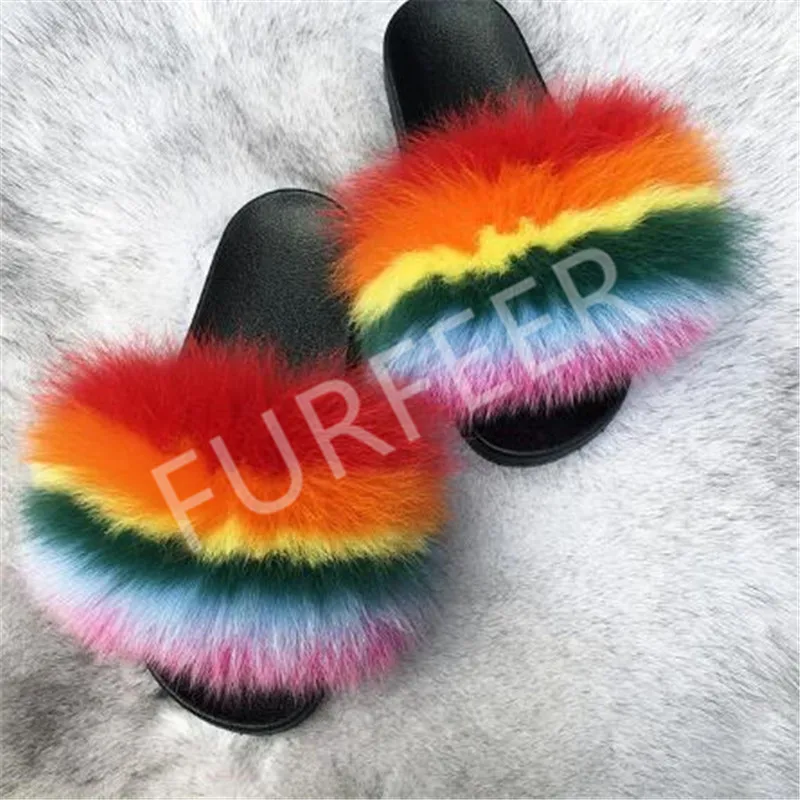 Женская зимняя домашняя плюшевая обувь домашние теплые пушистые тапочки с