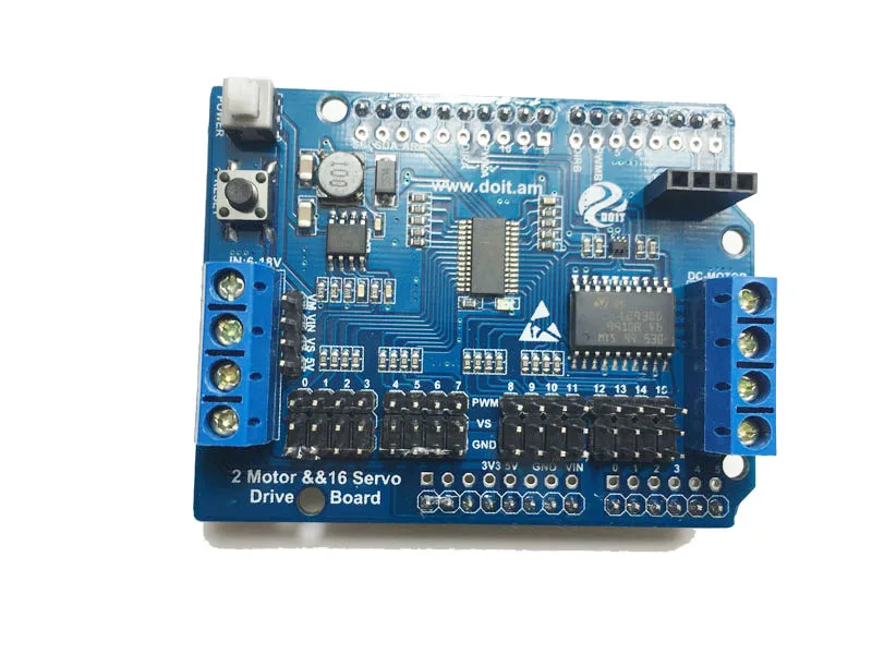2 ходовой двигатель и 16 полосная Серводвигатель плата совместима с Arduino для