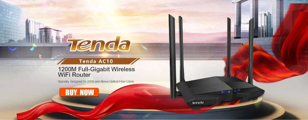 Tenda AC7 Беспроводные Wi-Fi роутеры 11AC 2,4 ГГц/5,0 ГГц Wi-Fi ретранслятор 1* WAN+ 3* LAN порты 5* 6dbi антенны с высоким коэффициентом усиления умное управление приложением