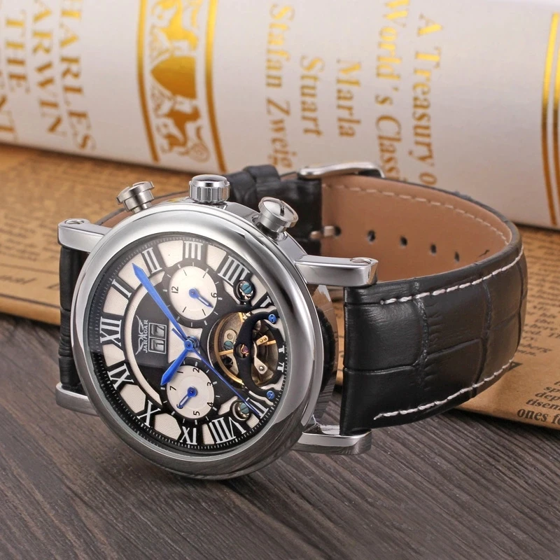 Женские механические Автоматические часы скелетоны роскошные брендовые