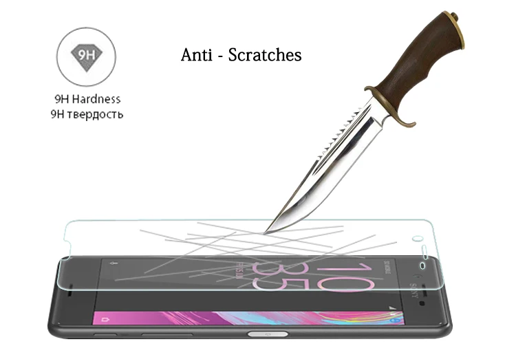Лучшая Противоударная Защитная пленка для экрана Sony Xperia X компактная стеклянная
