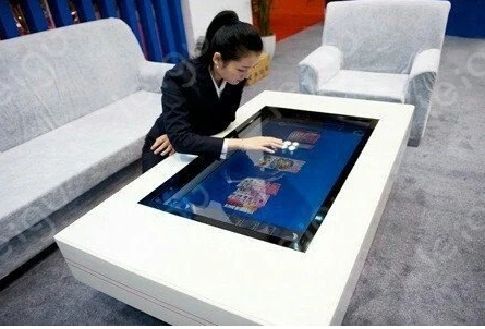 42 дюймовый сенсорный стол экран терминал киоск для торгового центра рекламный