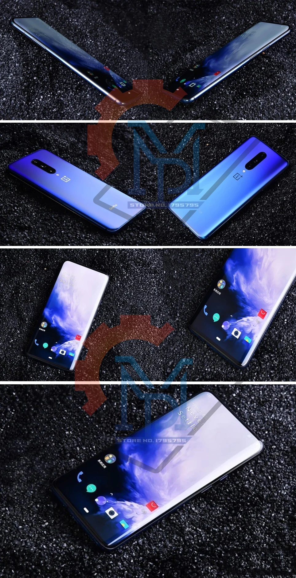 Мобильный телефон Oneplus 7 Pro с глобальной прошивкой, 6,6" жидкий AMOLED дисплей, 6 ГБ ОЗУ, 128 Гб ПЗУ, Snapdragon 855, 48 МП камеры, NFC Смартфон