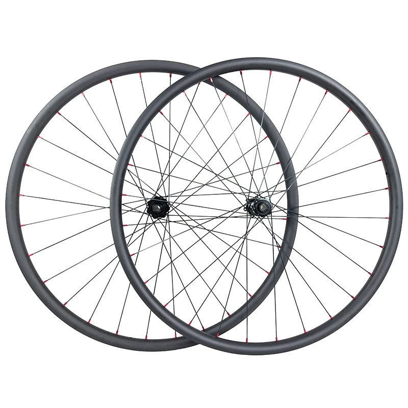 1350g 29er MTB XC 30 мм Асимметричные карбоновые повышающие колеса 22 бескамерные с