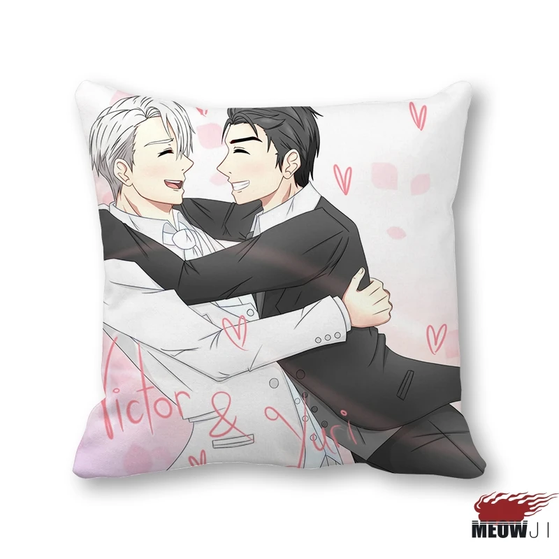 X Чехол-наволочка для подушки с рисунками из аниме "Yuri on Ice", разные размеры - Цвет: X