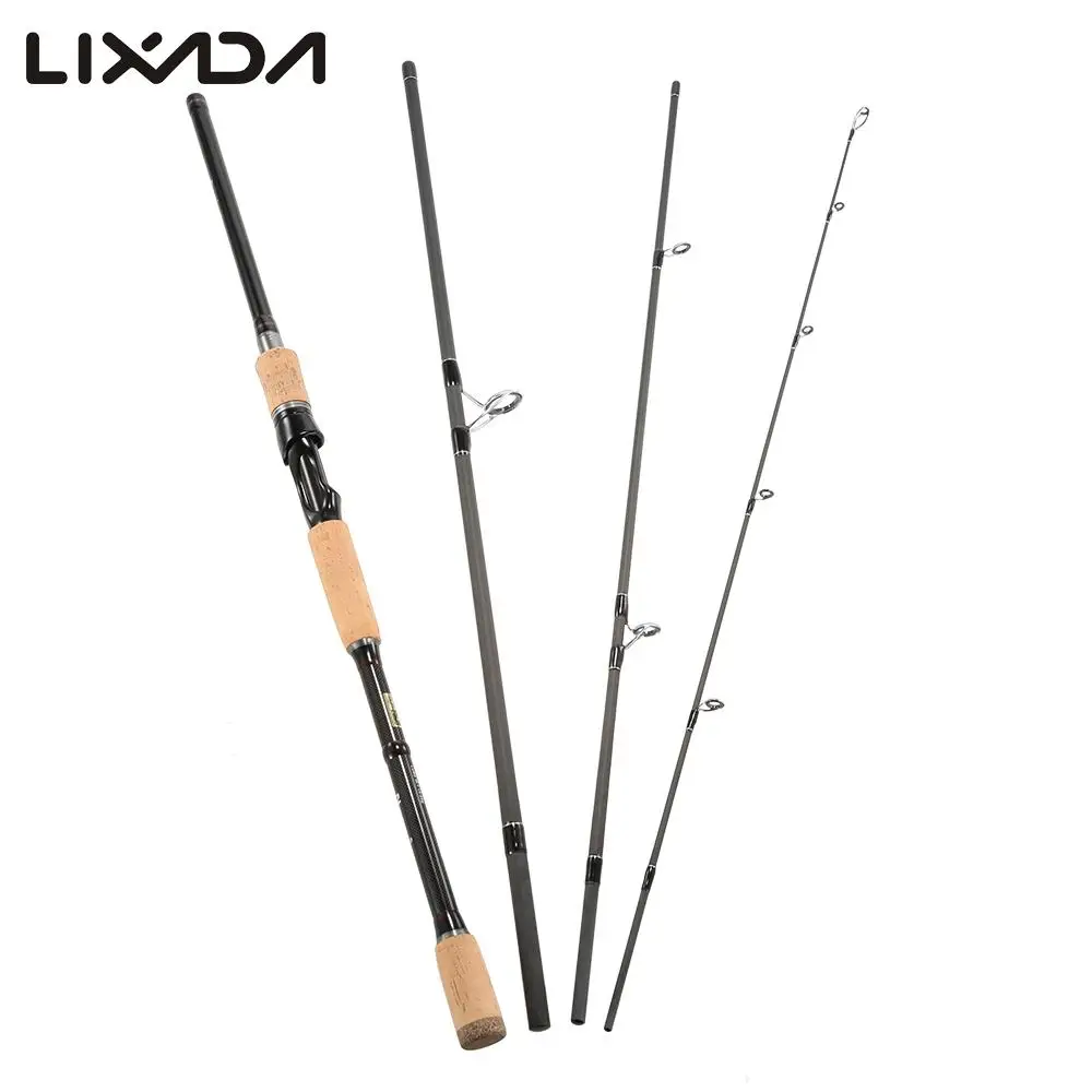 4 Секции Удочка из углеродного волокна портативный спиннинг удочка средняя 2 1 м/2