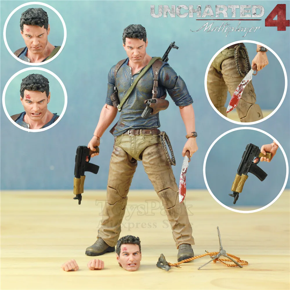 Uncharted 4 вор конец Ultimate Натан Дрейк 7 &quotЭкшн фигурки куклы игрушки Ко NECA видео игры