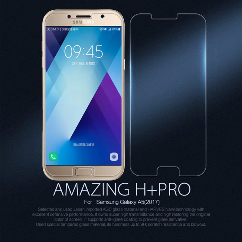 NGU 9H для Samsung Galaxy A5 2017 прозрачное стекло полное покрытие Защитная пленка