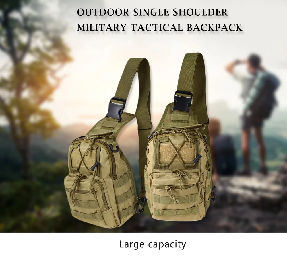 Outlife 600D открытый мини слинг плеча военный рюкзак Кемпинг Molle тактический рюкзак армейский походный Камуфляж охотничья сумка