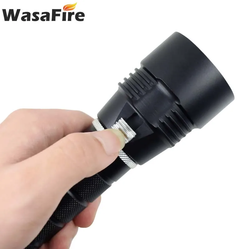 Фонарик для дайвинга Wasafire Профессиональный Мощный светодиодный