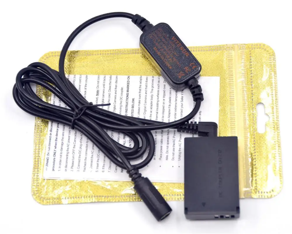 ACK-E12 зарядное устройство понижающий кабель питания+ DR-E12 DC муфта LP-E12 манекен батарея для камер Canon EOS M M2 EOS-M50 EOS M10 M50 M100