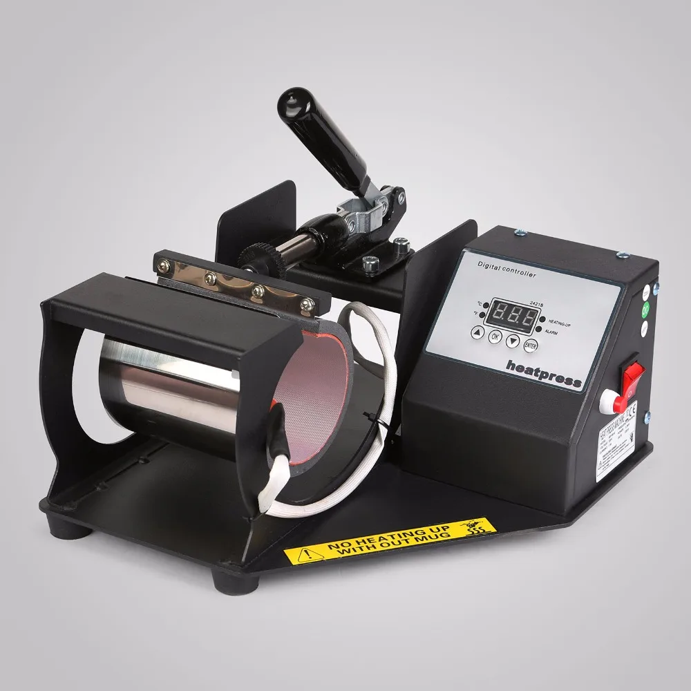 Полуавтоматический переносной термопресс 2 в 1 для сублимационной кружки и