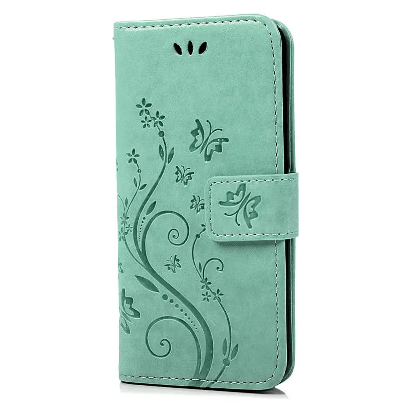 YOKIRIN Ретро кожа цветок Бабочка печать case для iphone 5 5S SE 5SE 6 S плюс Стенд бумажник