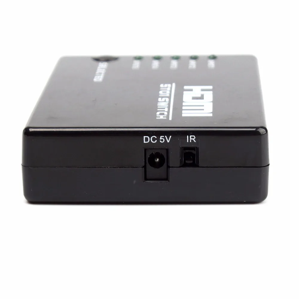 5 в 1 out портов Full HD Пульт дистанционного управления 1080P 3D HDMI переключатель