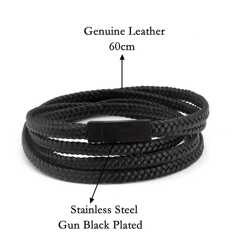 Новые модные очаровательные браслеты из натуральной кожи для мужчин и женщин