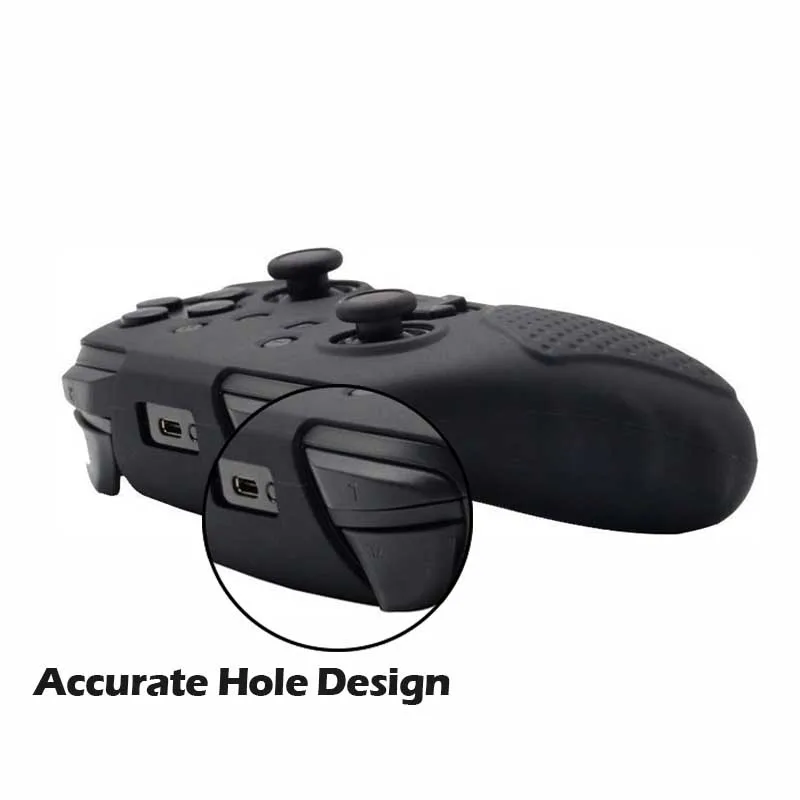 Силиконовый чехол для Nintendo Switch Pro нескользящий мягкий контроллер с 8 крышками