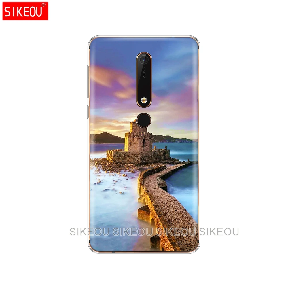 Силиконовый чехол для телефона Nokia 5 3 6 7 PLUS 8 9 /Nokia 1 2 2018 с античным флагом