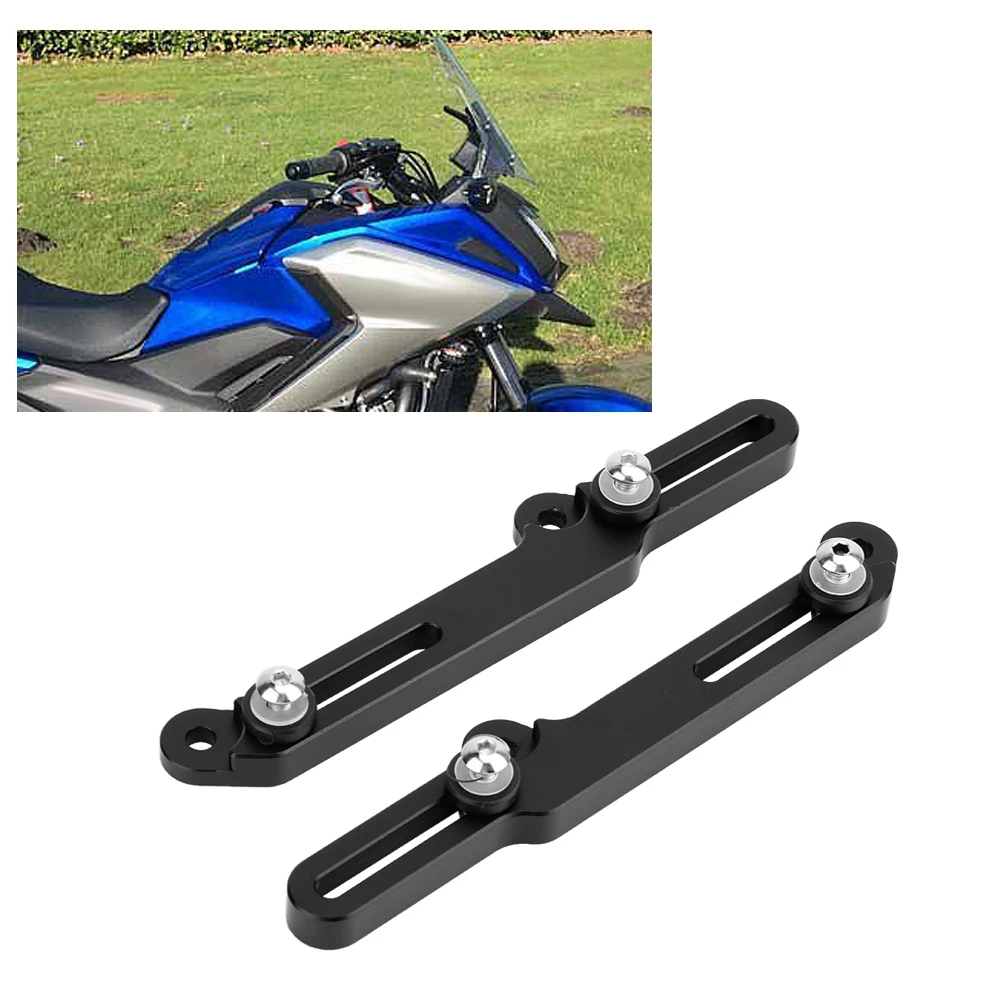 Motorcycle CNC Windscreen Adjusters Windshield Bracket for HONDA NC750X 2016-2019 Black Silver Optional | Автомобили и мотоциклы